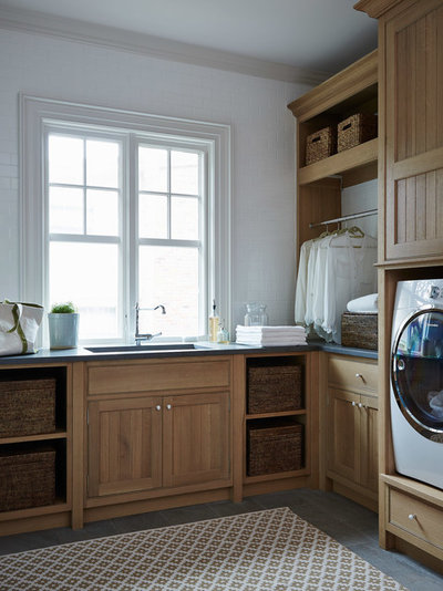 Beach Style Laundry Room by Cronk Duch Architecture