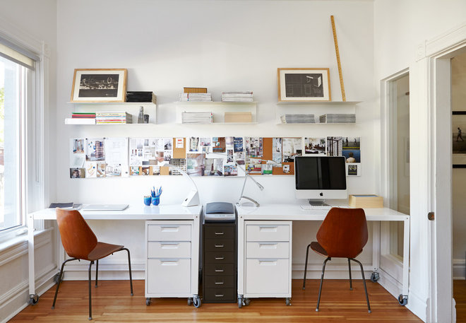 Scandinavian Home Office by Lisa Lev Design