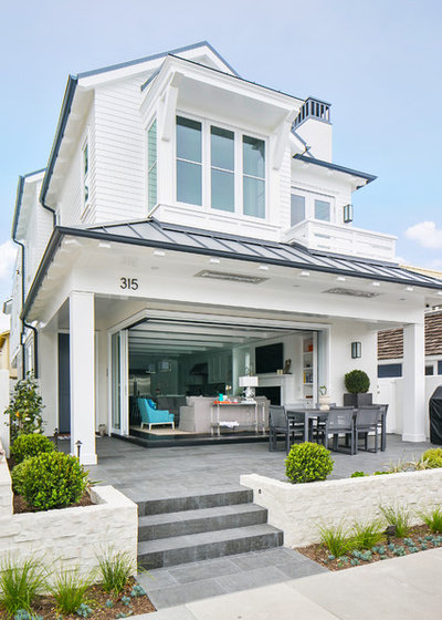 Beach Style Exterior by William Guidero Planning and Design