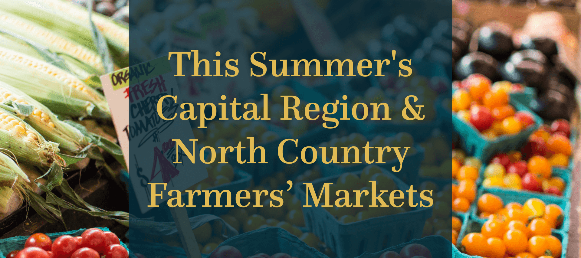This Summer's Capital Region and North Country Farmer's Markets
