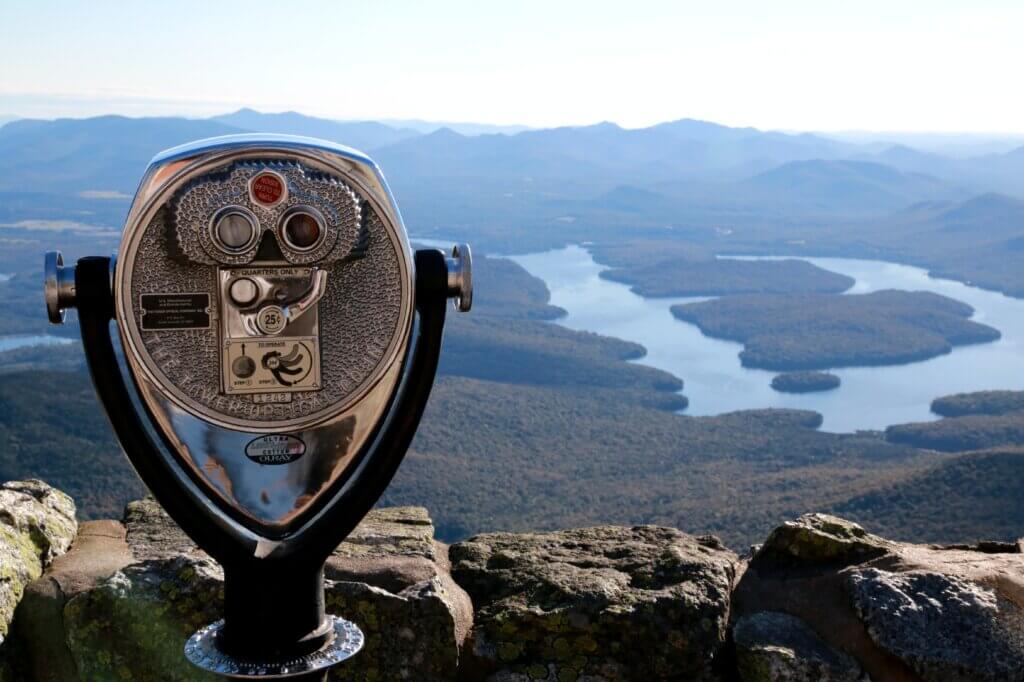 View from Whiteface Mountain, Overlooking Lake Placid
